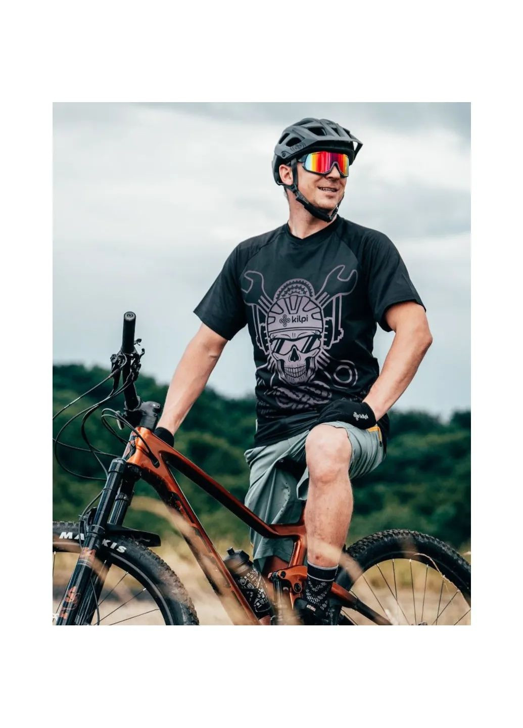 Чорна велофутболка remido-m Kilpi