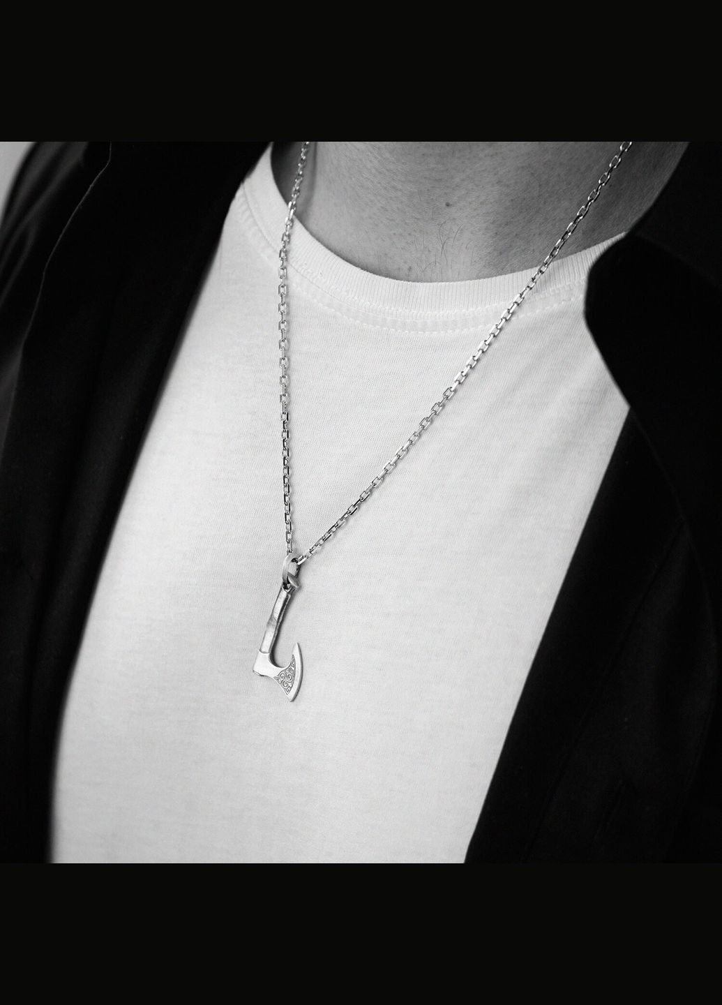 Серебряный кулон Секира с трискелионом 133227 Oniks (264392965)