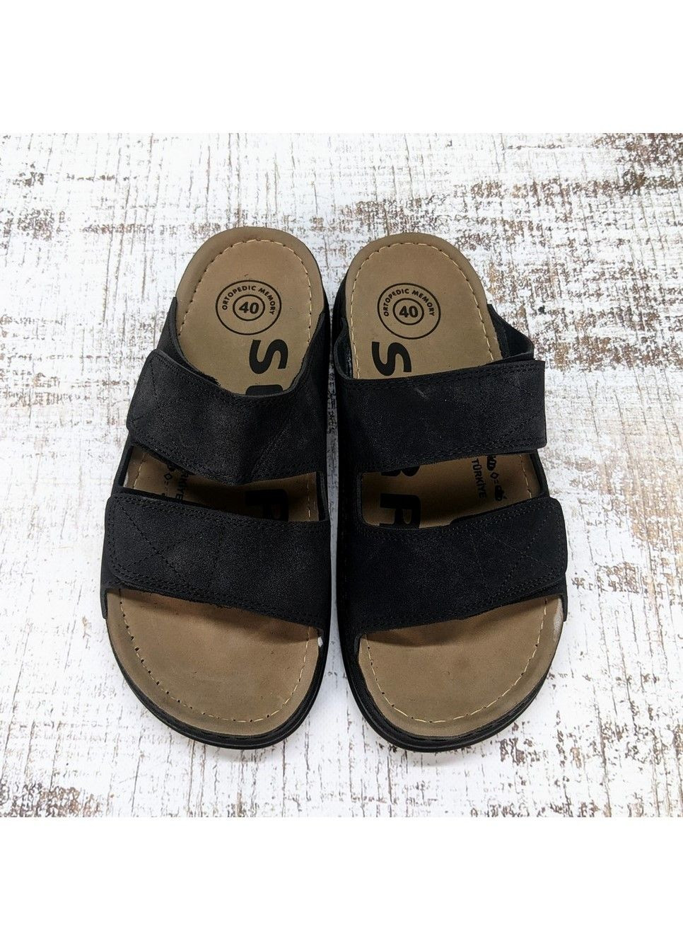 Черные повседневные шлепанцы мужские Fashion