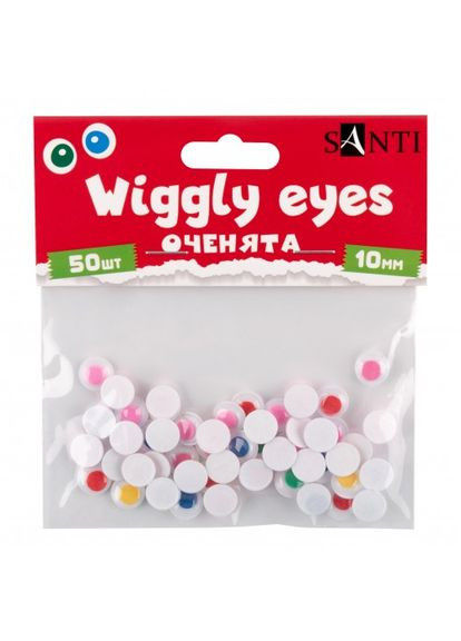 Глаза самоклеящиеся 954641 50 шт/уп Santi (364834197)