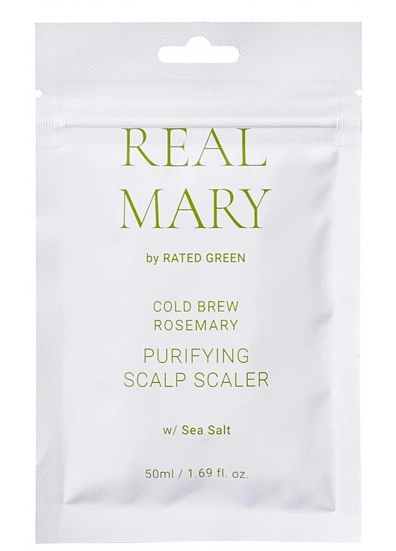 Очищающая маска для кожи головы Real Mary Cold Brewed Rosemary Purifyng Scalp Scaler 50g (2-1092323) Rated Green (369789628)