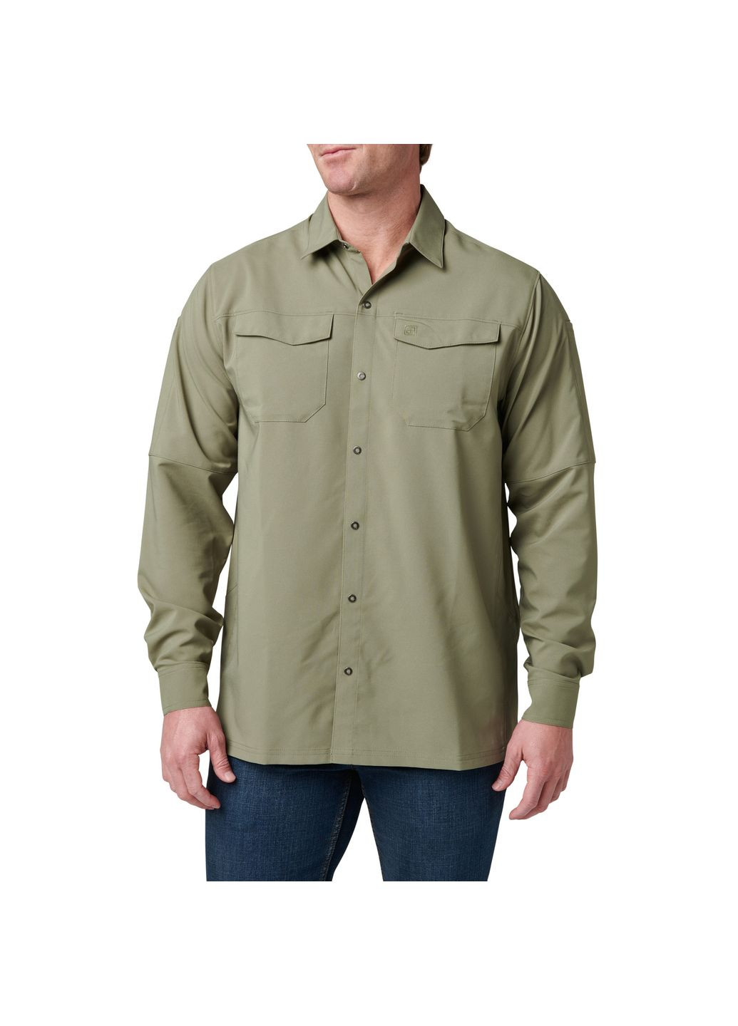 Рубашка тактическая с длинным рукавом 5.11 FREEDOM FLEX WOVEN SHIRT - LONG SLEEVE Tank Green 5.11 Tactical (315822139)