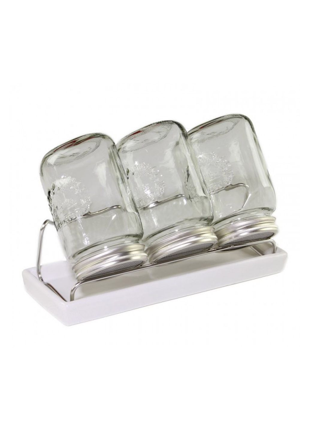 Набір для пророщування насіння: 3 банки на 1000 мл, білий Eschenfelder (305412203)