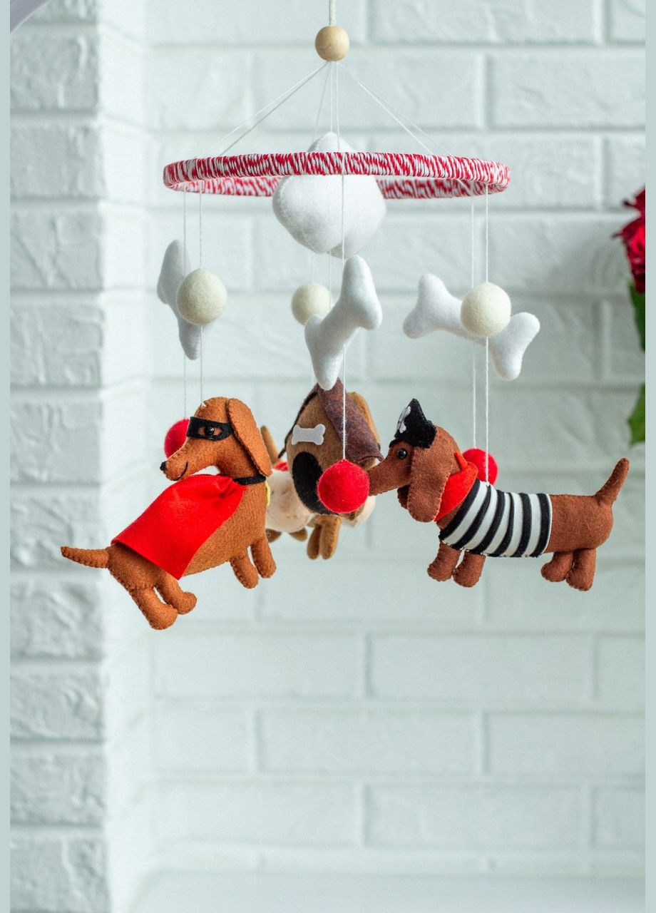 Дитячий музичний мобіль на ліжечко для немовлят WooolyWool «Такси супер-герої» з 35 мелодіями No Brand (342757852)