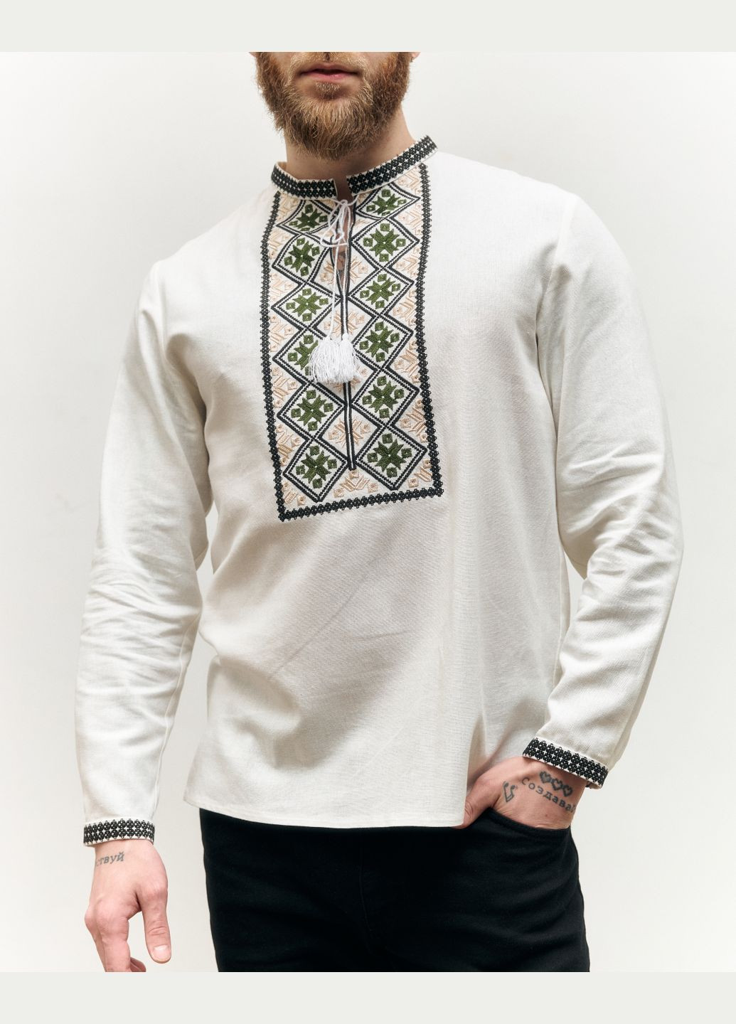 Белая вышиванка MOTYV (297673791)