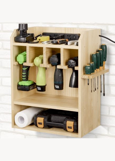 Органайзер для шуруповёртов из дерева Бентос бланже (ОШР-000801) No Brand (328909575)