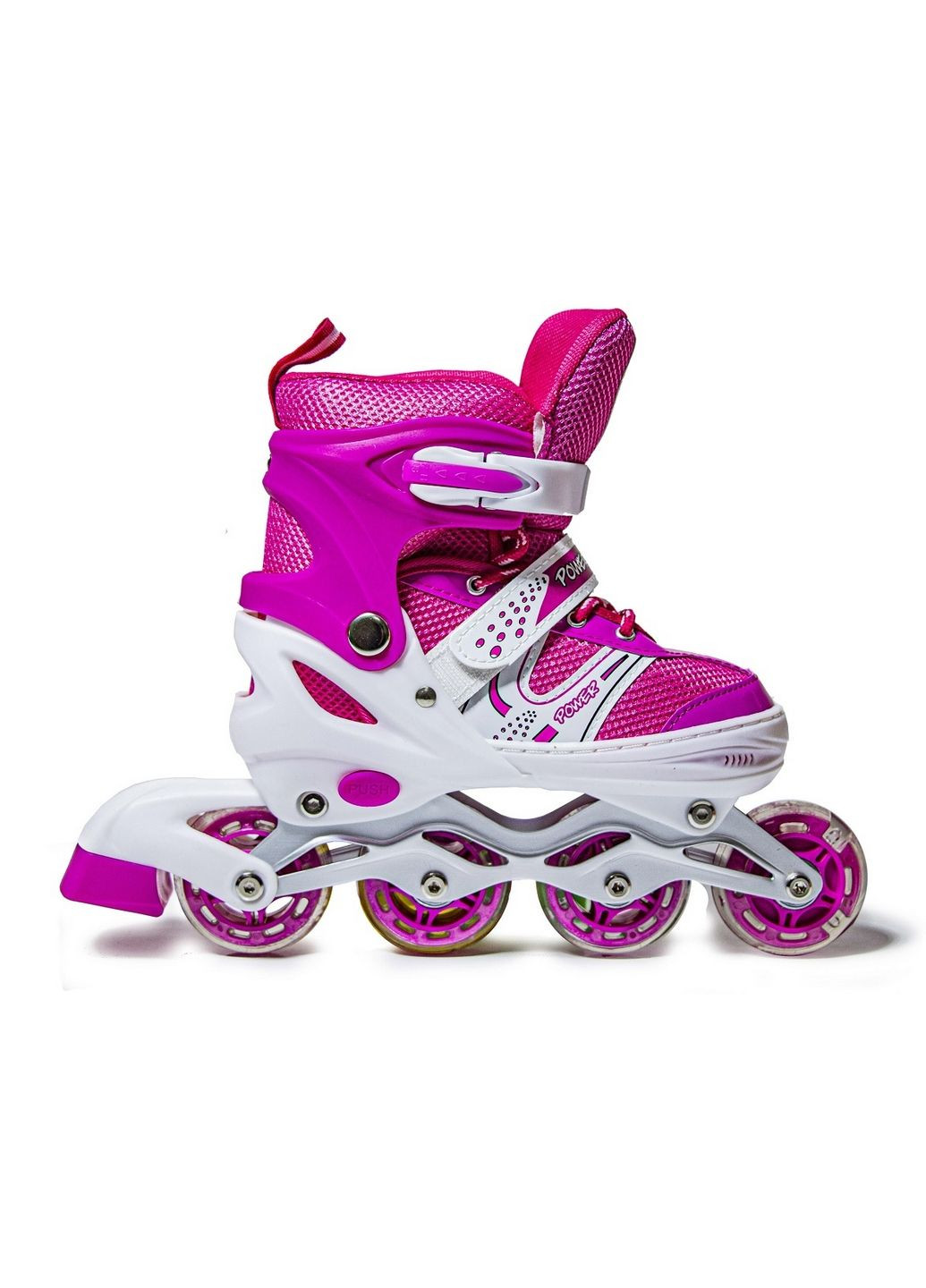 Роликові ковзани 18-20,5 см, PU колеса, що світяться. Super Power (288184493)