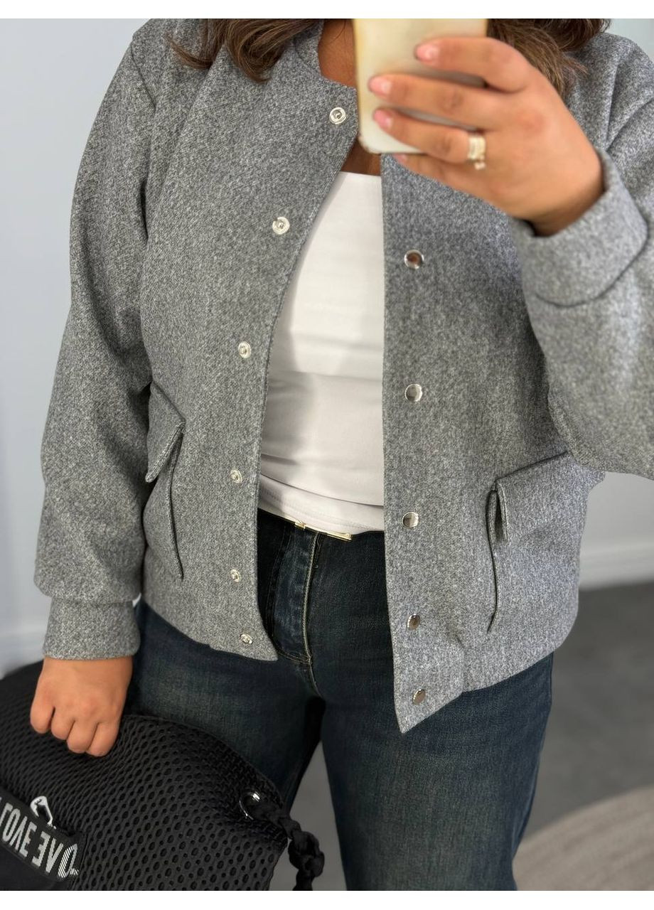 Бомбер із кашеміру (заміри в описі) DK/DL Мода без кордонів на гудзиках (365629504)