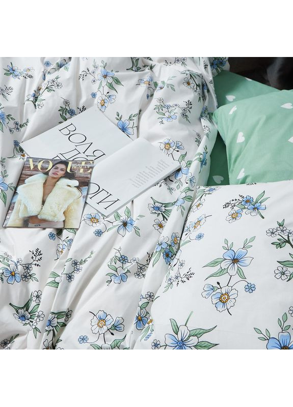 Комплект постільної білизни Бязь Gold Люкс «» King Size 220x240 наволочки 2х40х60 (MS-820006965) Moon&Star Spring Harmony (356113966)