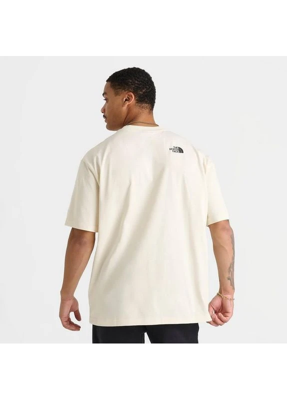 Бежева футболка heavyweight mountain beige nf0a8gs0-100 The North Face