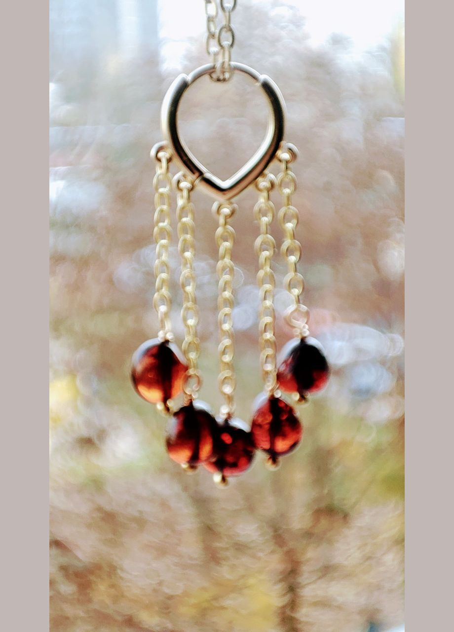 Серьги 2453 из натурального янтаря коньячных оттенков MINOV (311310464)