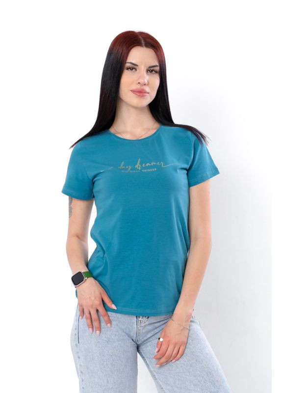 Синяя летняя футболка женская (p-6526) Носи своє