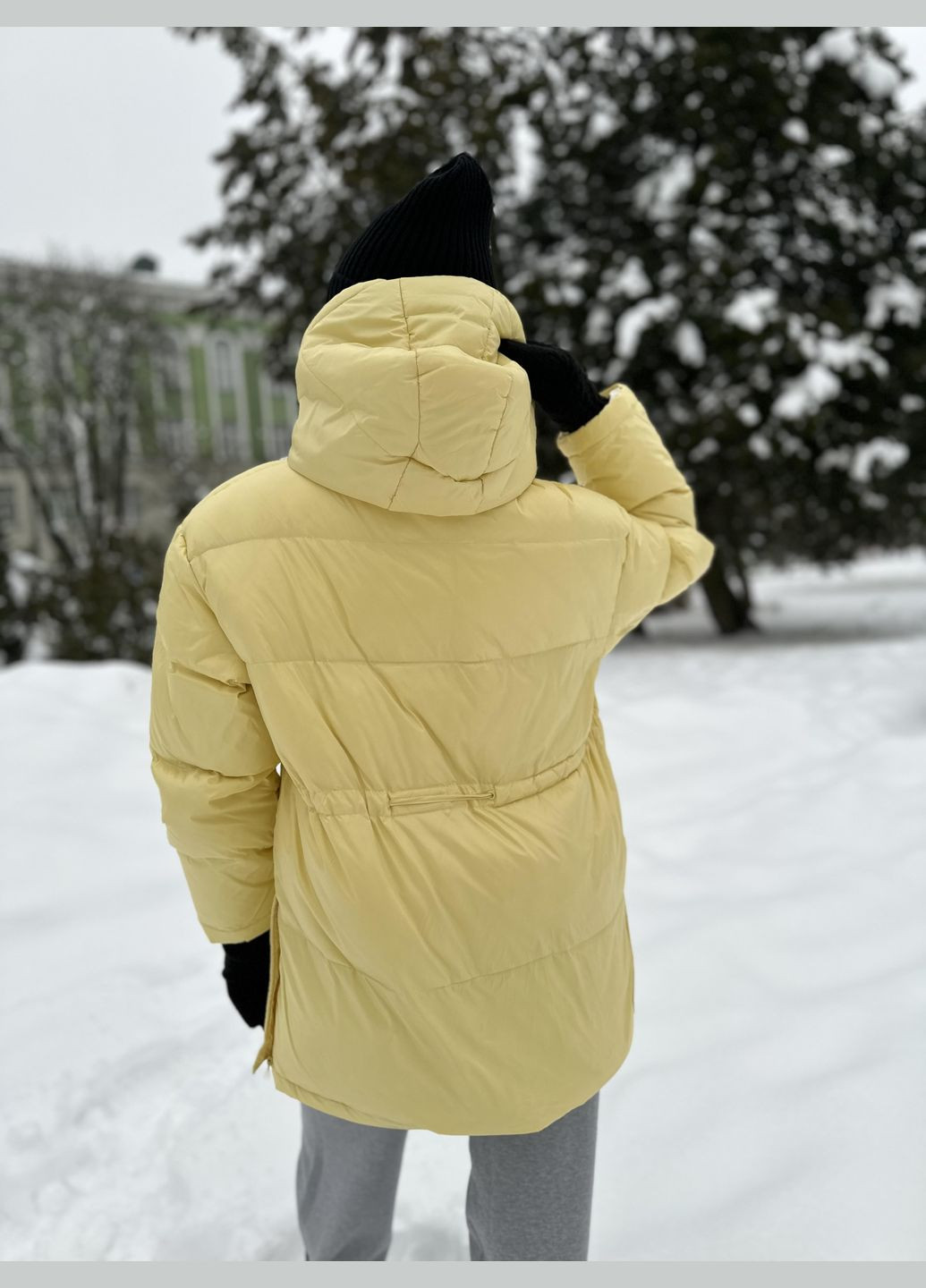 Желтый зимний Пуховик 7 DEGREES