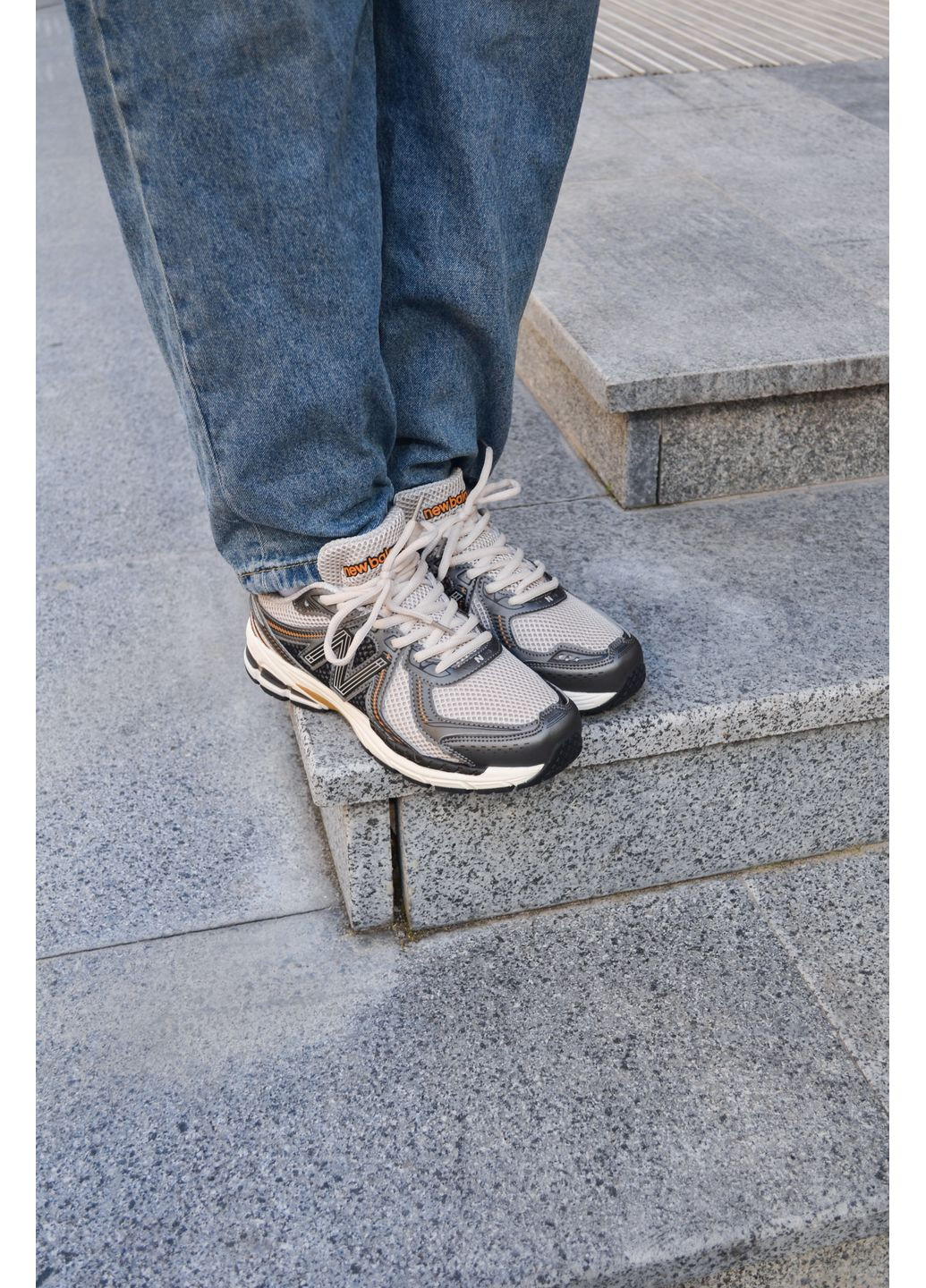 КРОССОВКИ ЖЕНСКИЕ NEW BALANCE 860 V2 GREY НЬЮ БЕЛАНС 860 No Brand серые демисезоны (367171000)