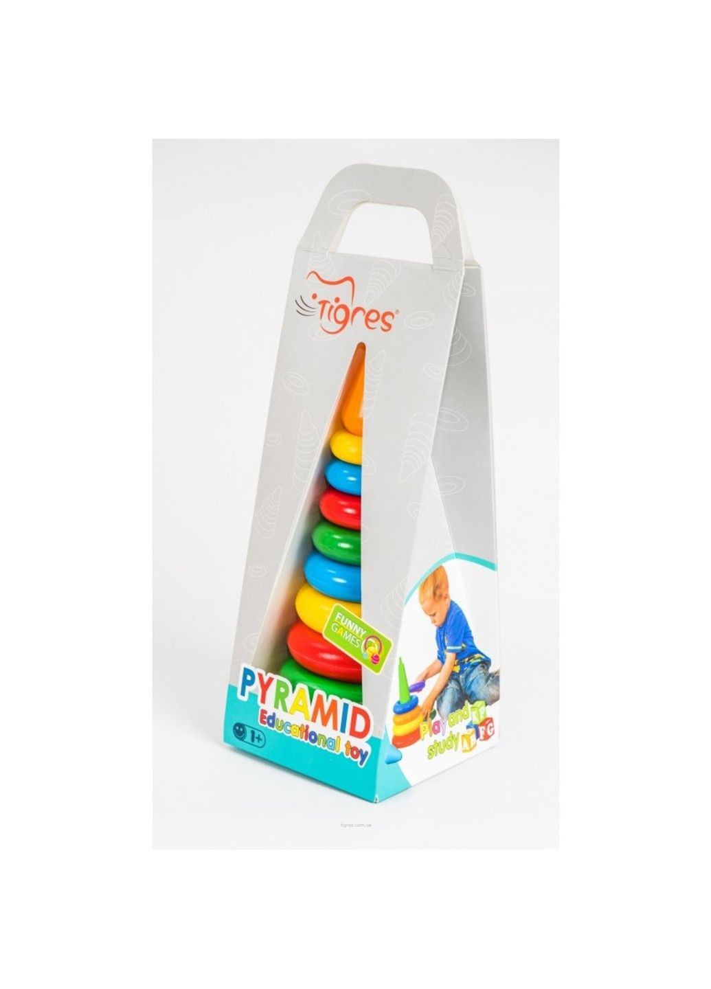 Игрушка развивающая "Пирамидка" ЛЮКС в коробке 39372 No Brand (297201168)