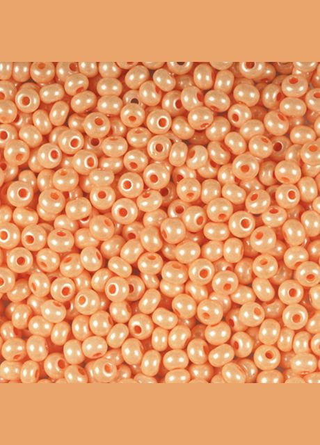 Бисер чешский Preciosa 46389, меловой перламутровый, персиковый (10 г) No Brand (340485671)