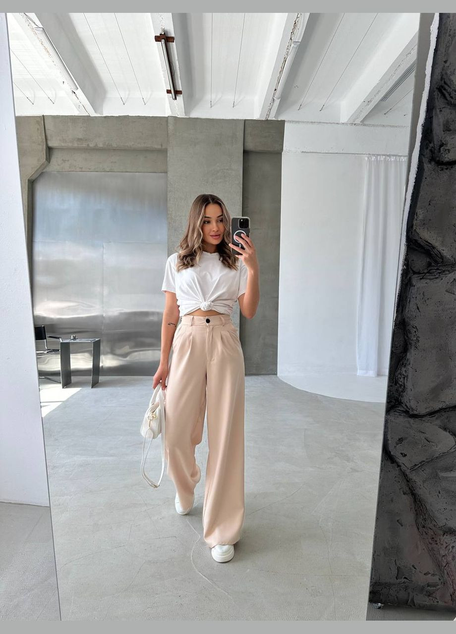 Женские брюки палаццо с высокой талией MonCher (332615239)