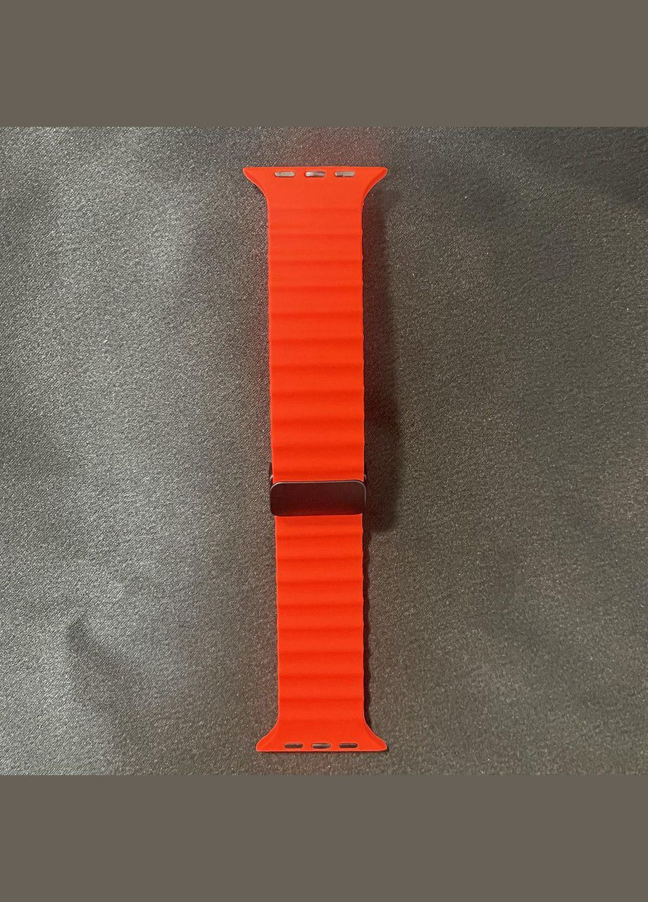 Силиконовый ремешок BINKSON with Magnet Buckle для Apple Watch 49/42/44/45 mm Красный | Red Epik (296664150)