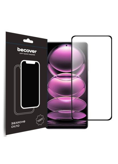 Стекло защитное (708820) BeCover Poco X5 Pro 5G Black (366658885)