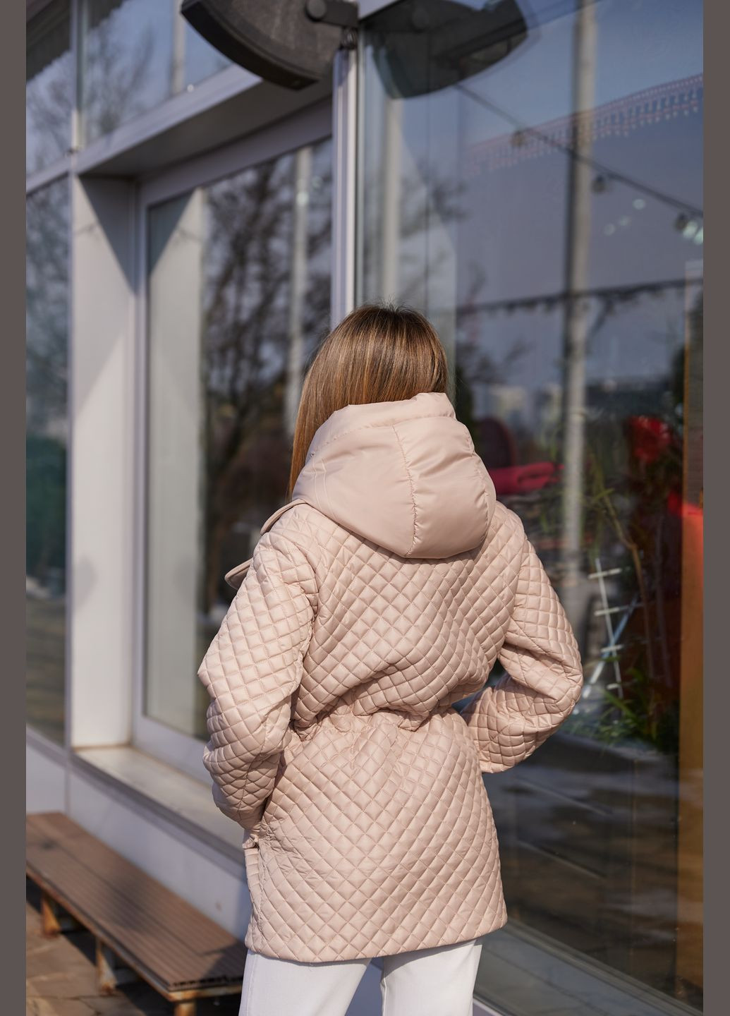 Молочная демисезонная куртка MN