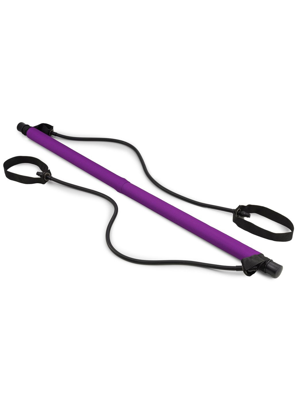 Тренувальна палиця з еспандерами HS-T090GS фіолетова Hop-Sport (301538859)