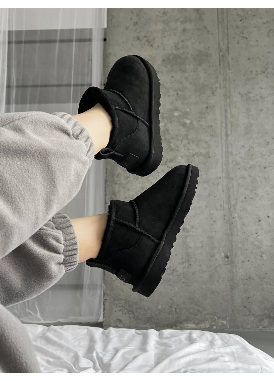 Угі Чоловічі UGG Ultra Mini Black (Замша) (366197016)