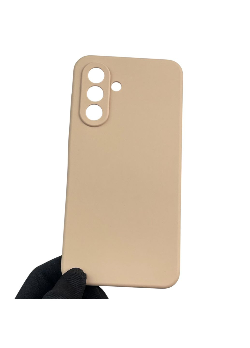 Чехол для Galaxy A36 5G (SM-A366U) силиконовый с микрофиброй нескользящий на самсунг а36 5г пудровый Samsung (366388390)