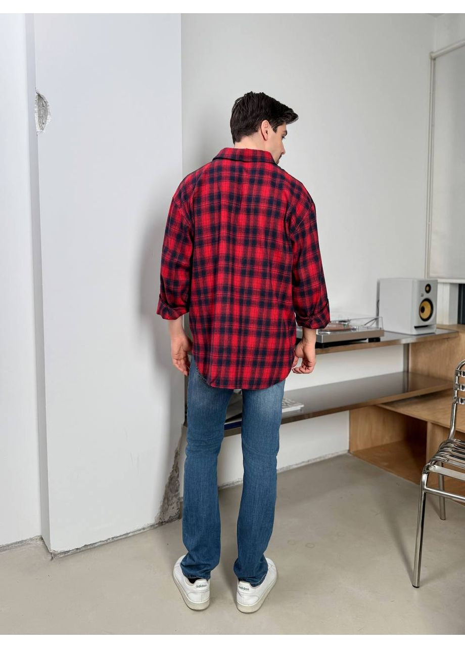 Красная рубашка однотонная Vione