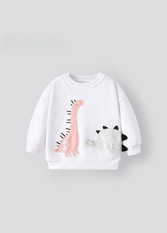 Malwee дитячий світшот для дівчинки 9430 білий білий