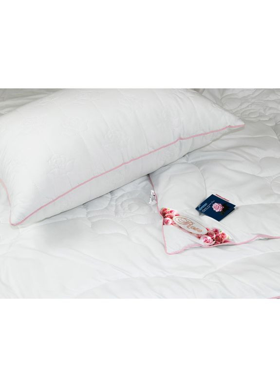 Подушка 50x70 - Rose віскоза мікрофібра біла (17202) Руно (307413807)