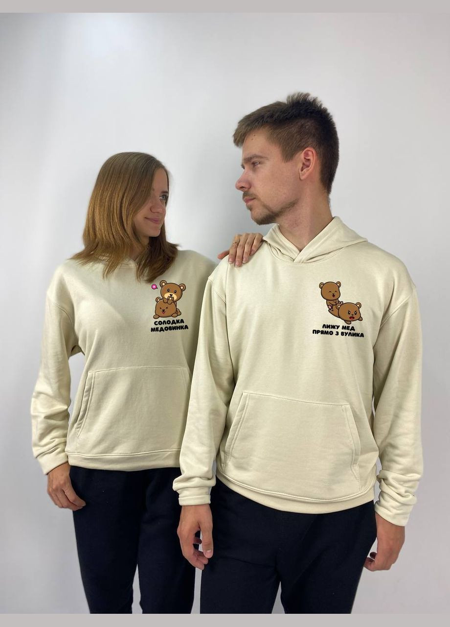 Парные тощие с капюшоном без флиса, таш, принт "Мишки" (452) Hand Made (358896105)