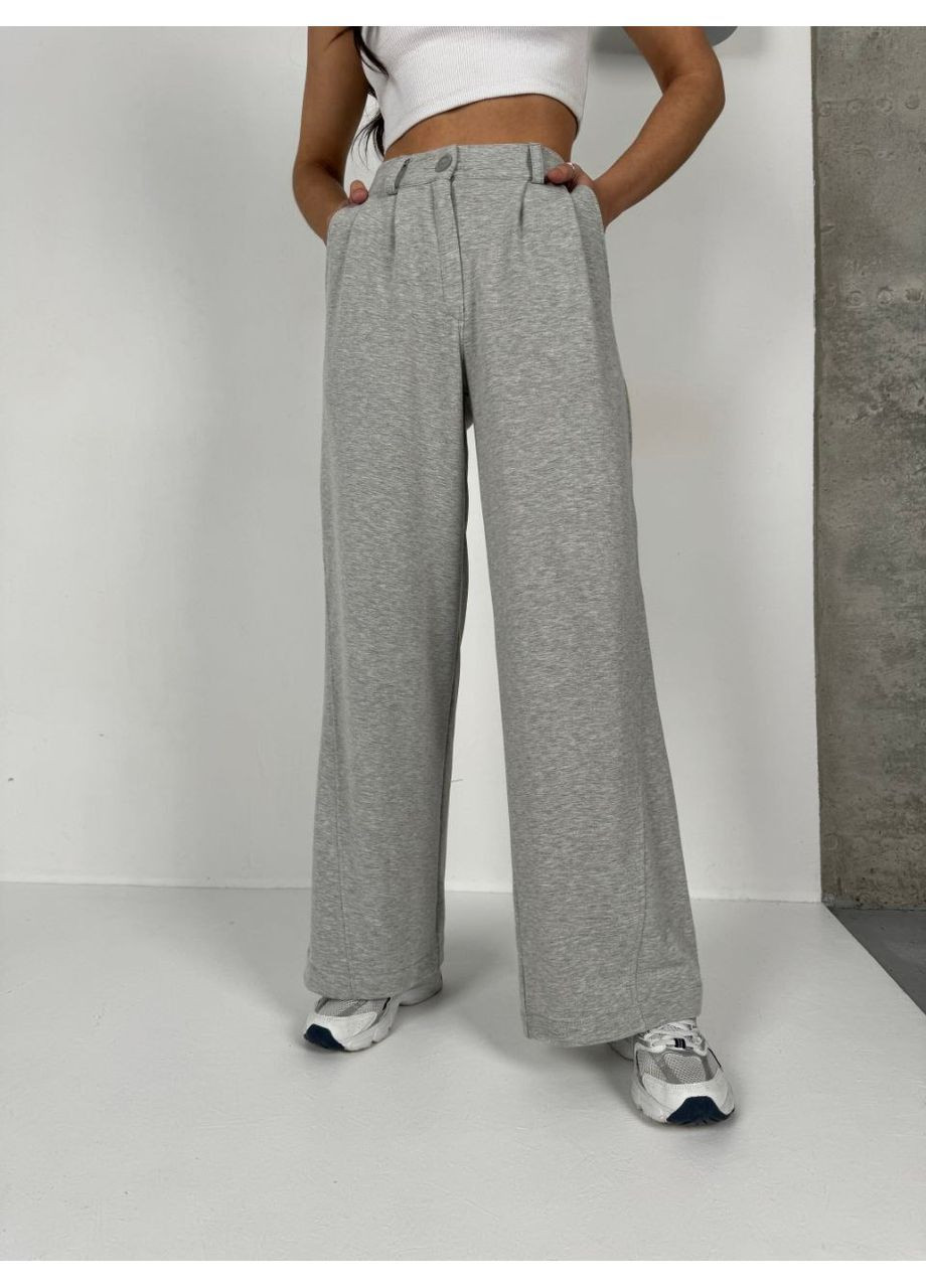 Штани двонитка, колір Сірий Fashion (365072461)