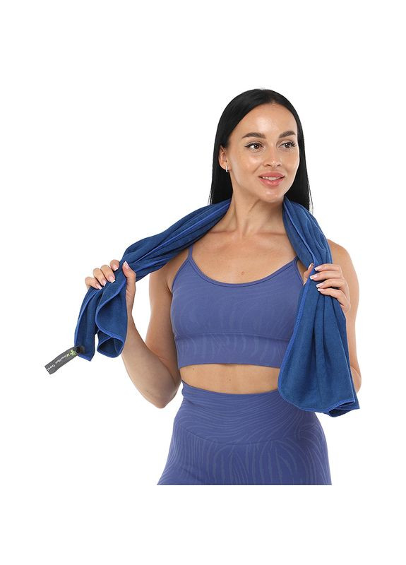 4monster полотенце спортивное terry towel teft-120 синий (33622004) комбинированный производство -
