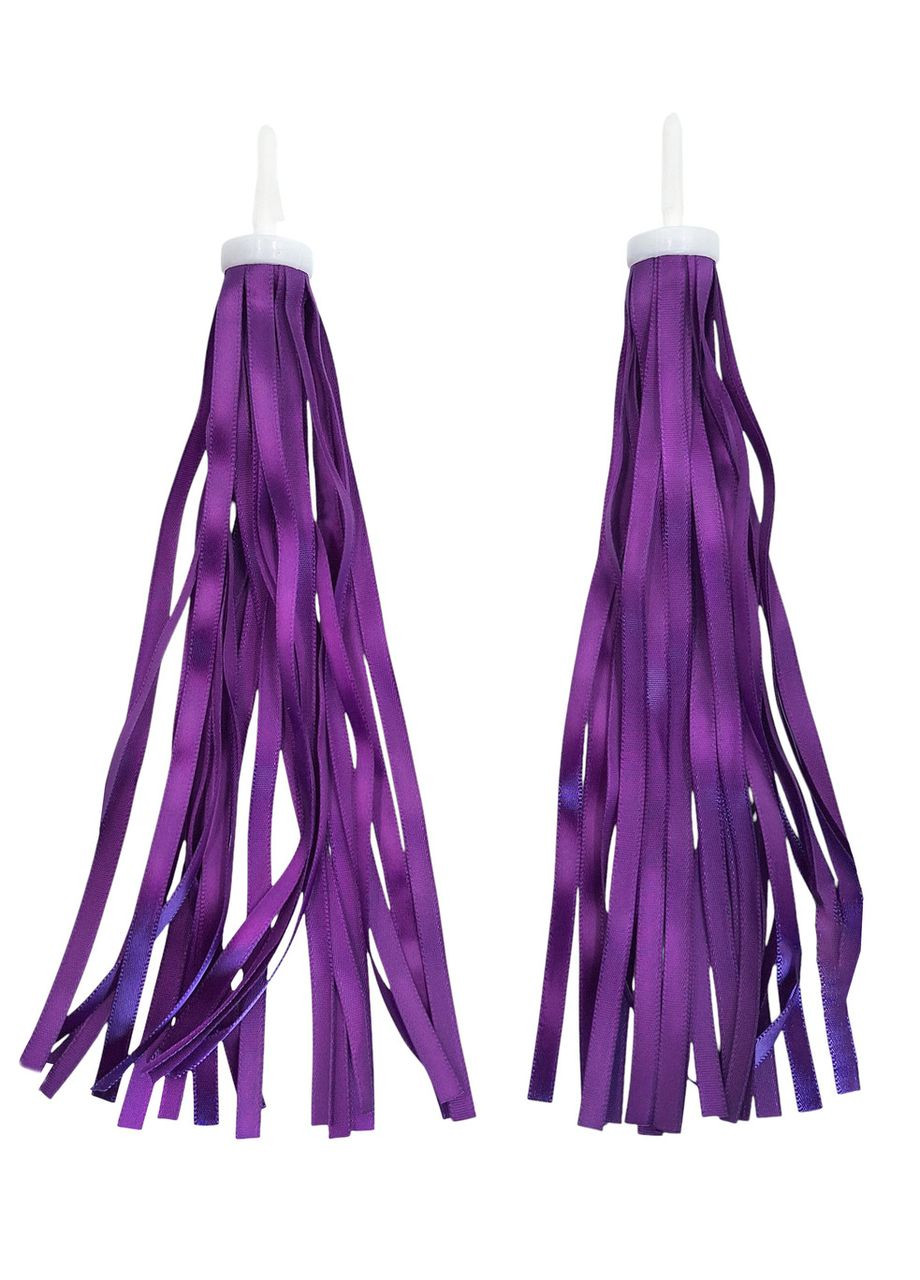 Стрічки в кермо дитячого велосипеда / самоката атласні однотонні фіолетовий (G00019654) No Brand (363265338)