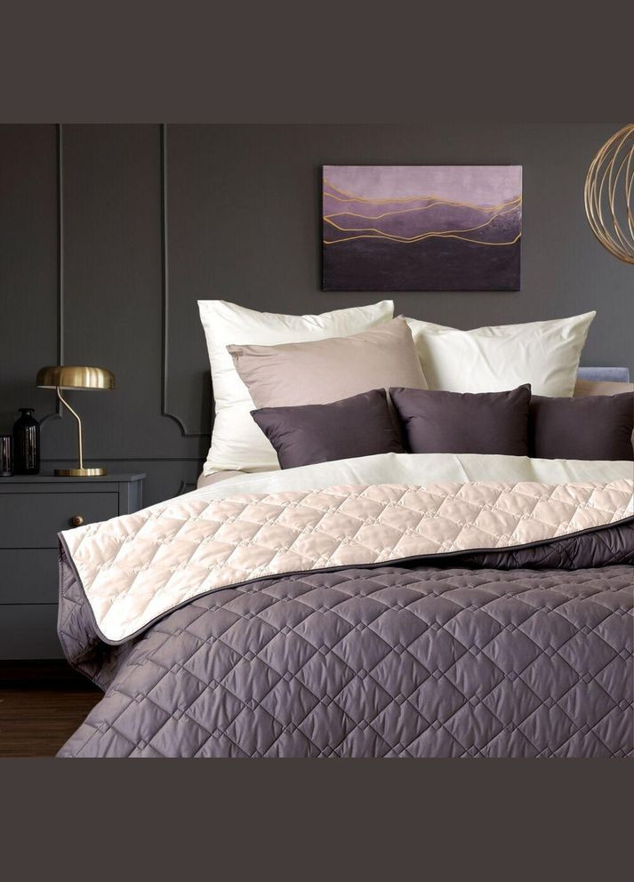 Покривало 210х240 см євро стьобане двостороннє якісна стібка мікрофібра на ліжко диван IDEIA (318506550)