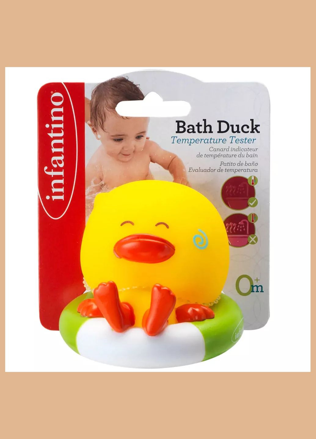 Іграшка для купання Каченя на відпочинку з тестером температури (205052) Infantino (333252843)