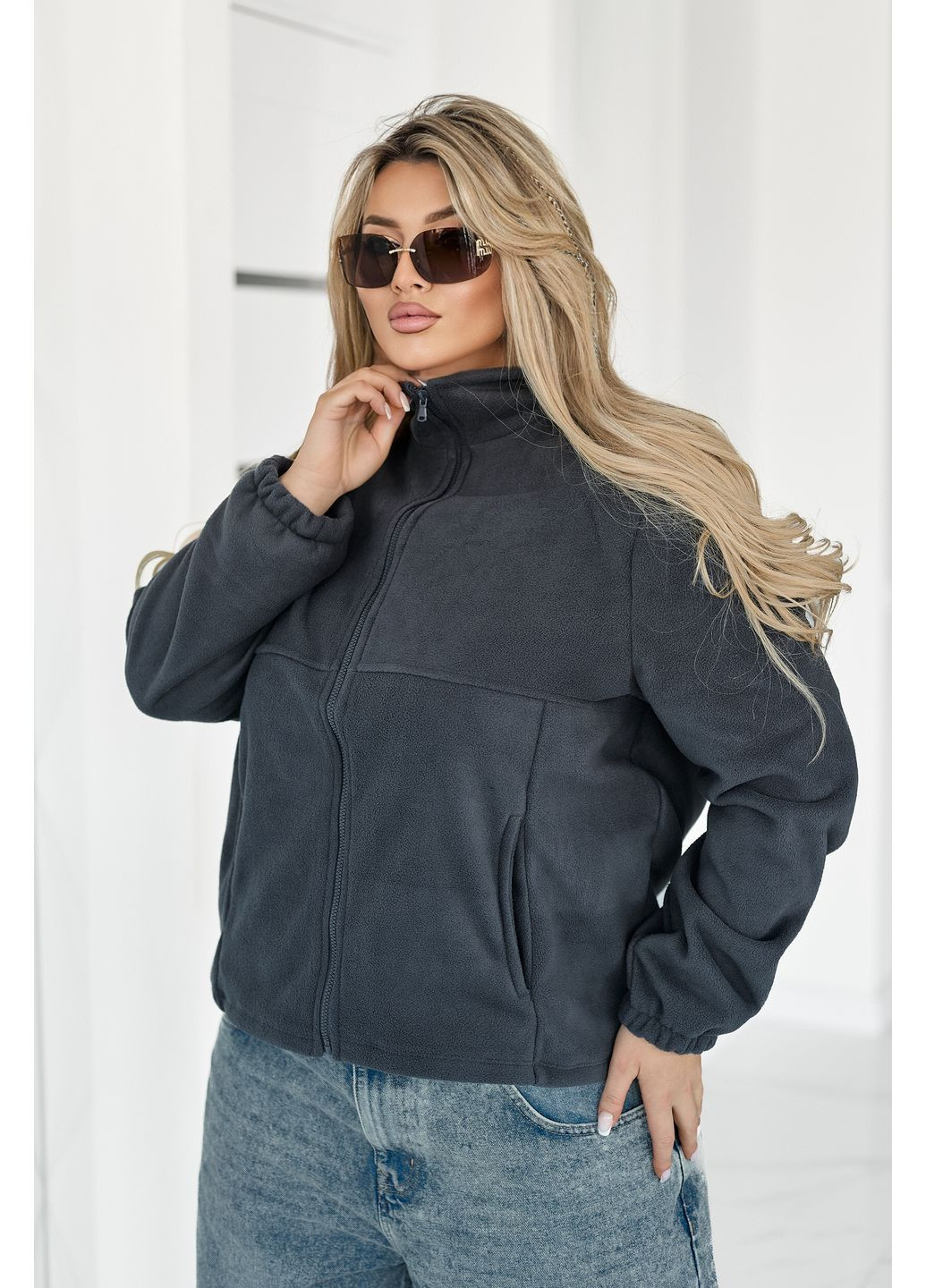 Флісова жіноча кофта на блискавці Fashion Girl Jacket (371919691)