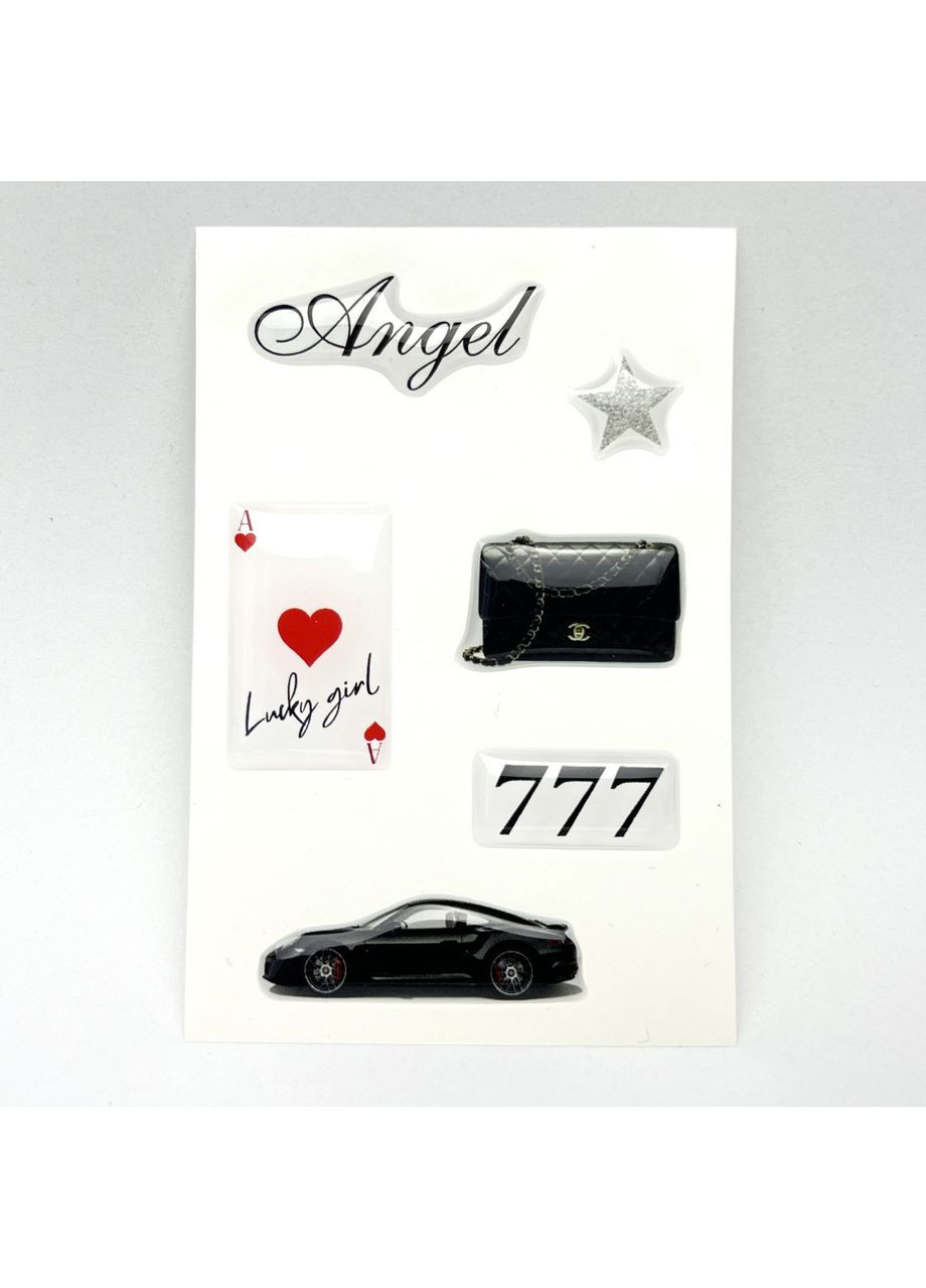 3D Объемные наклейки ANGEL Набор стикеров 6шт Stiker Pack стикер на ноутбук смартфон Samsung Xiaomi Pixel Smart (369388090)