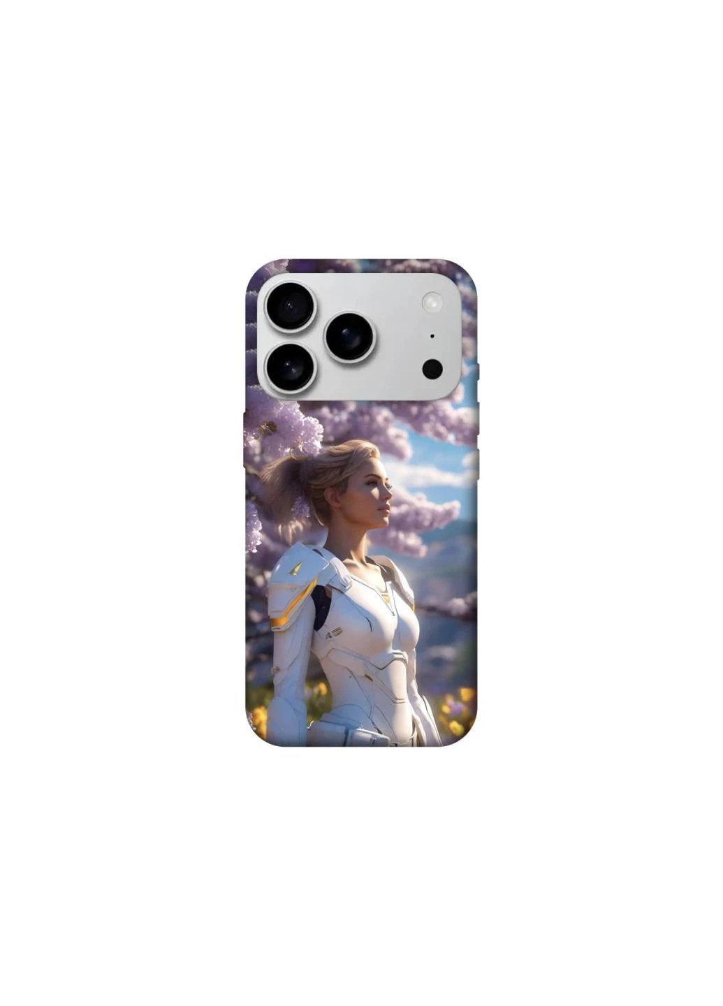 Чехол на Apple iPhone 17 Pro Max (6.9") Cyber space girl ver.1 Frontalka (375895930)