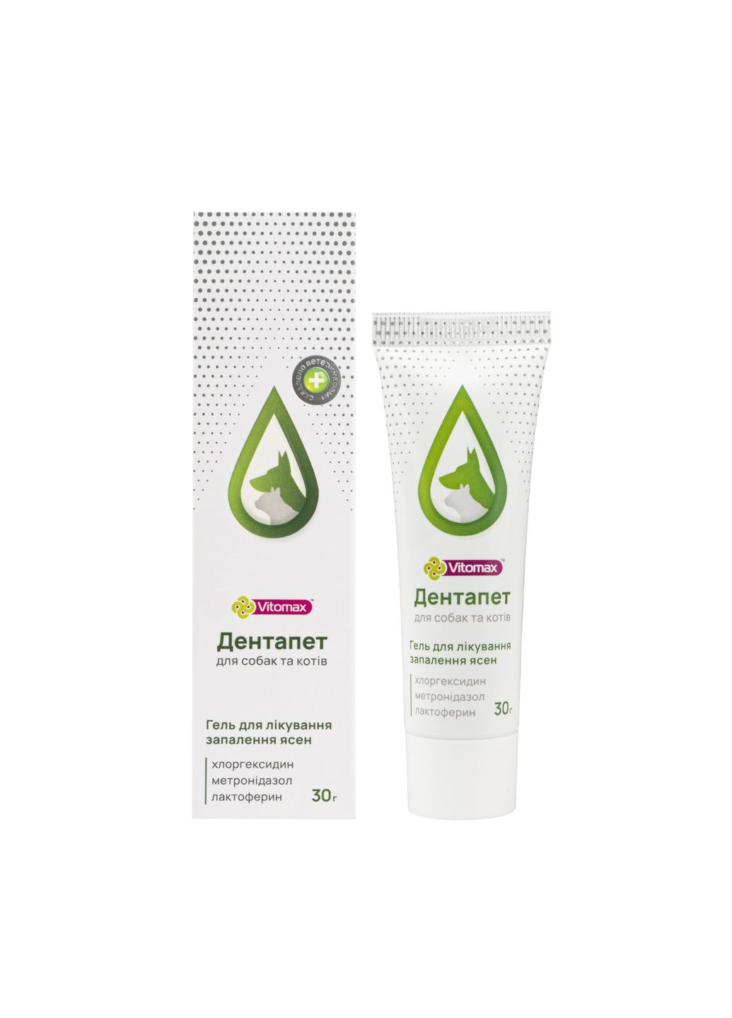 Гель для ясен Дентапет для собак та котів 30 г Vitomax (324031070)