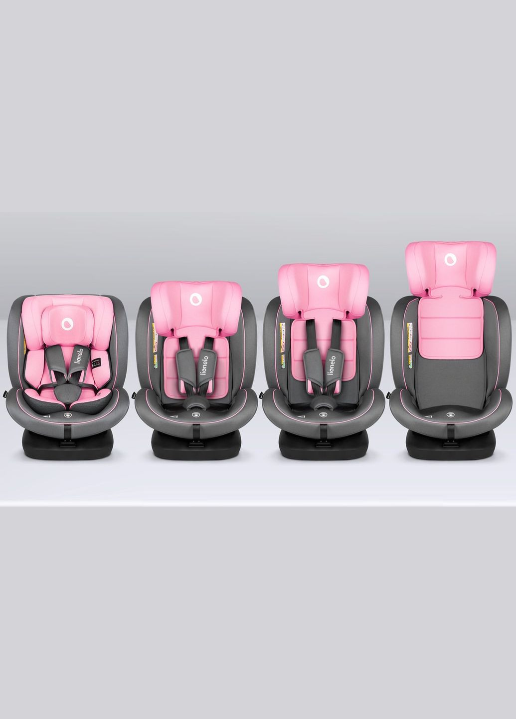 Автокрісло Bastiaan i-Size Pink Baby, рожеве Lionelo LO-BASTIAAN I-SIZE PINK BABY (328400726)