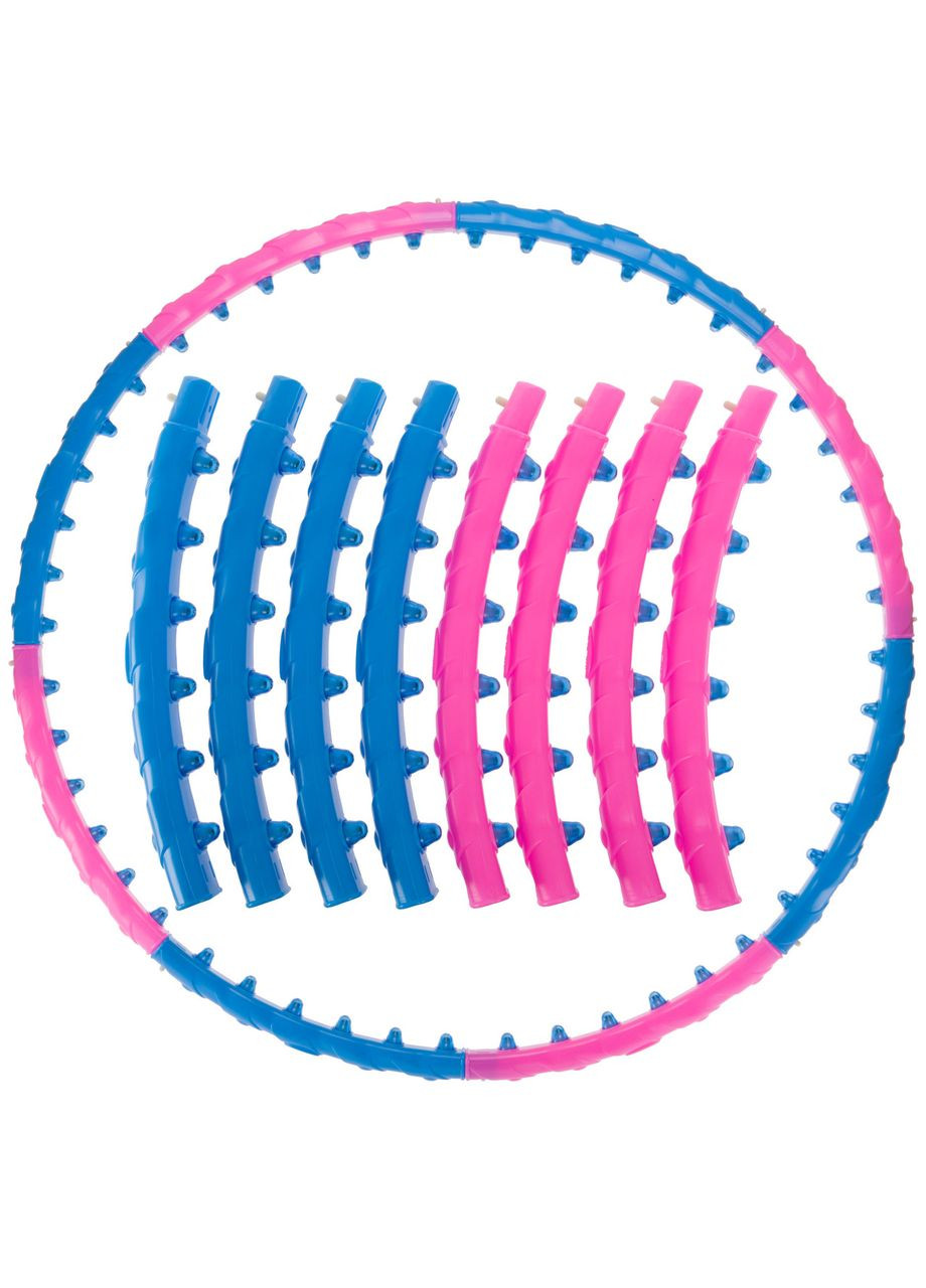 Обруч массажный Хула Хуп Hula Hoop DYNAMIC JIESEN HOOP (пластик, 1кг, 8 секций с магнитами, d-93см) (JS-6011) SP-Planeta (361433781)
