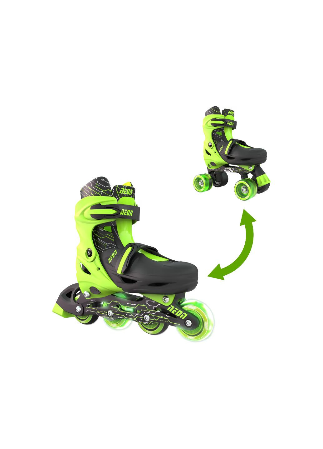 Роликовые коньки Сombo, размер, салатовый (NT09G4) Neon (360414707)