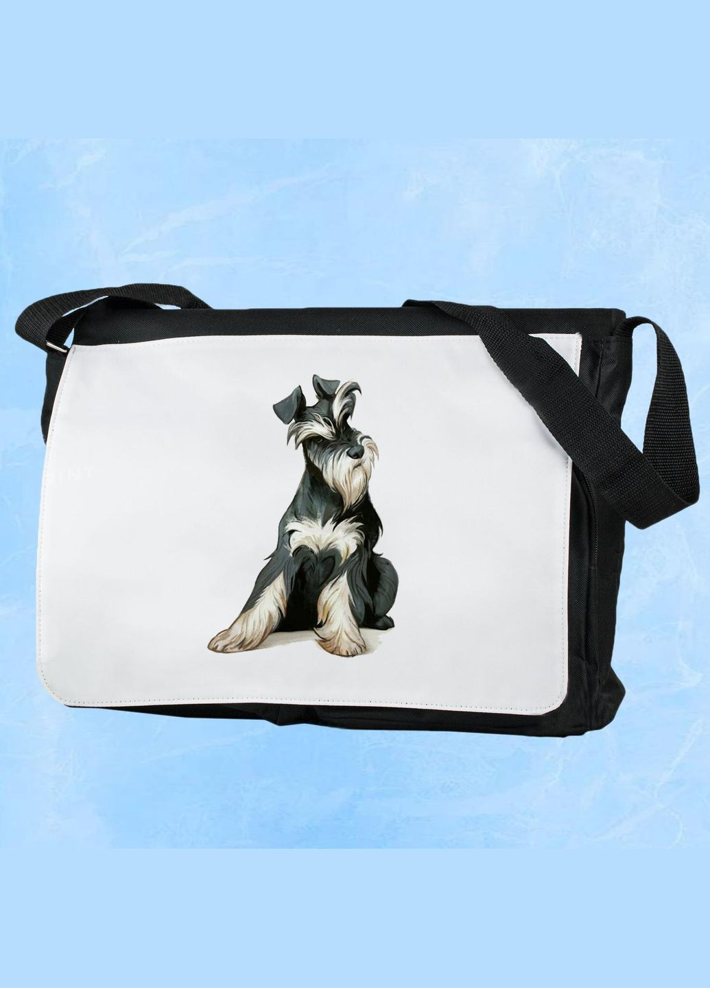 Чоловіча (жіноча) сумка через плече для спортзалу дорожня універсальна Собики #008 Чорний No Brand (322119530)