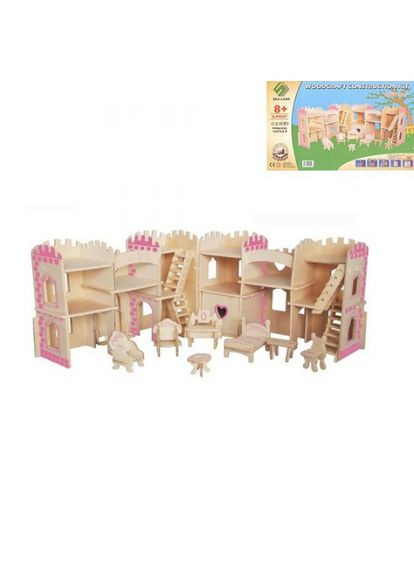 3D Дерев'яний конструктор. Меблі для принцеси No Brand (335029600)