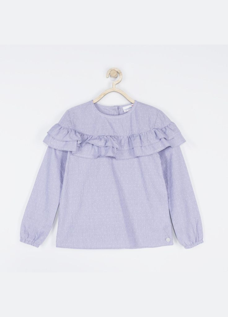 Светло-синяя блузка Coccodrillo демисезонная