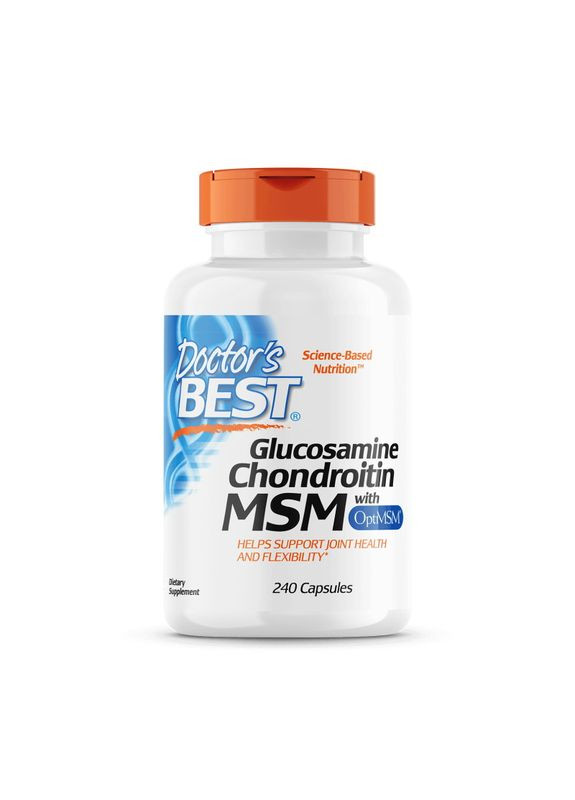 Препарат для суглобів і зв'язок Glucosamine Chondroitin MSM, 240 капсул Doctor's Best (334705776)