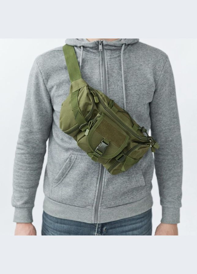 Сумка через плече військова, Армійська сумка через плече, Нагрудна сумка тактична тканинна, YR-943 Сумка ЗСУ L&L (349511864)