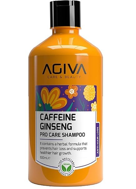 Шампунь против выпадения волос Caffeine Ginseng Shampoo 1000ml (1527250-32270930) Agiva (368891782)