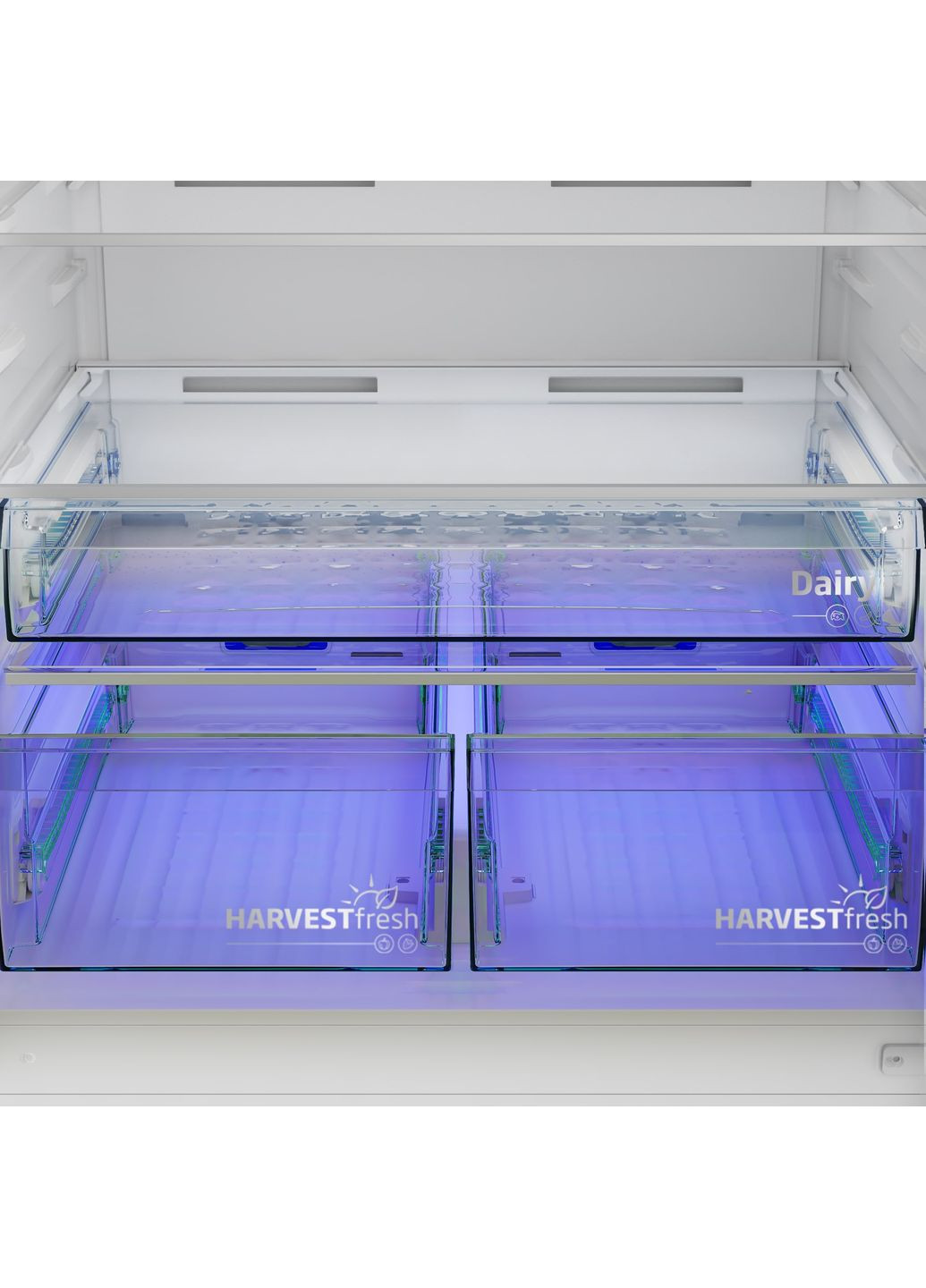 Холодильник з нижн. мороз., 193x83x76, холод.відд.-400л, мороз.відд.-170л, 2дв., А+, NF, HarvestFresh, інвертор, нерж BEKO (360401901)